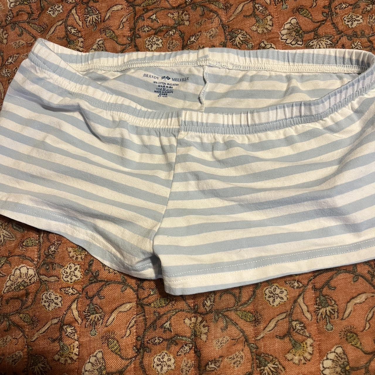 Boy Short Stripe Underwear  Brandy Melville Womens Intimates