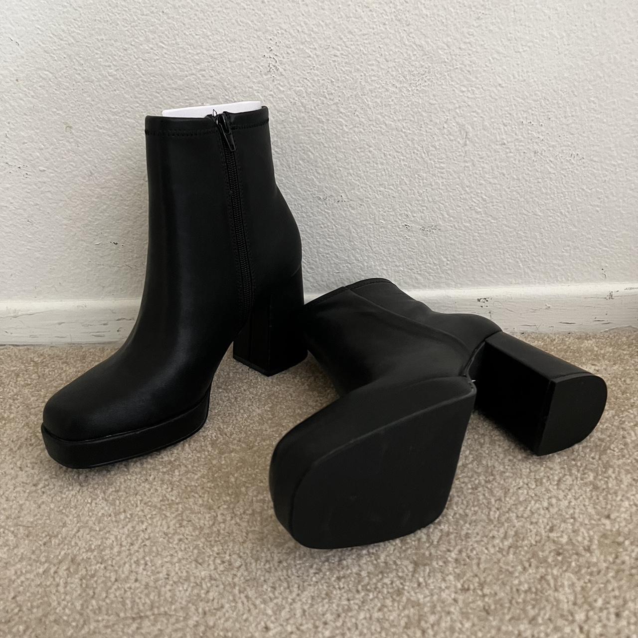 black Steve Madden boots - size 7.5 Brand... - Depop
