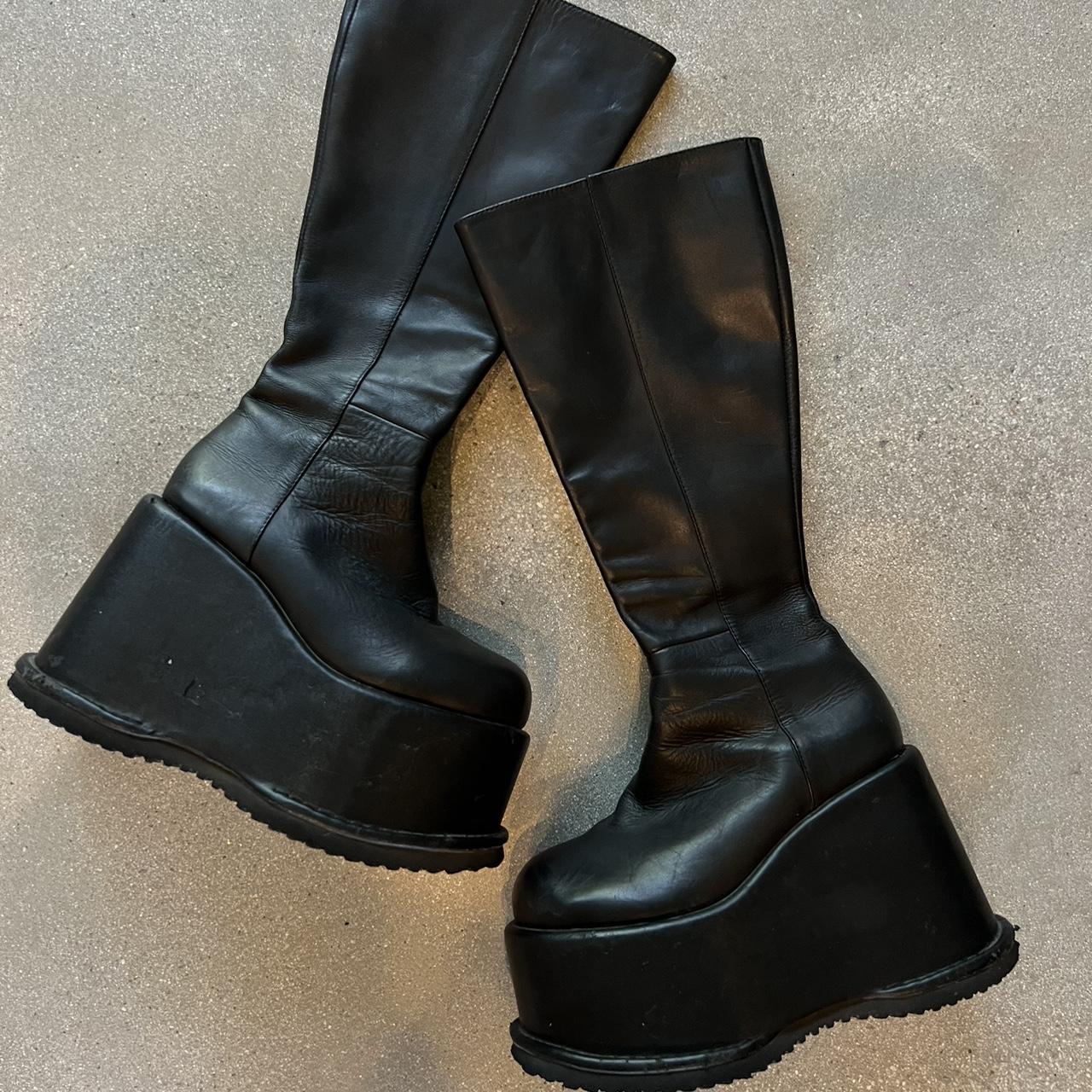 unif smoke boots! love these platforms because... - Depop