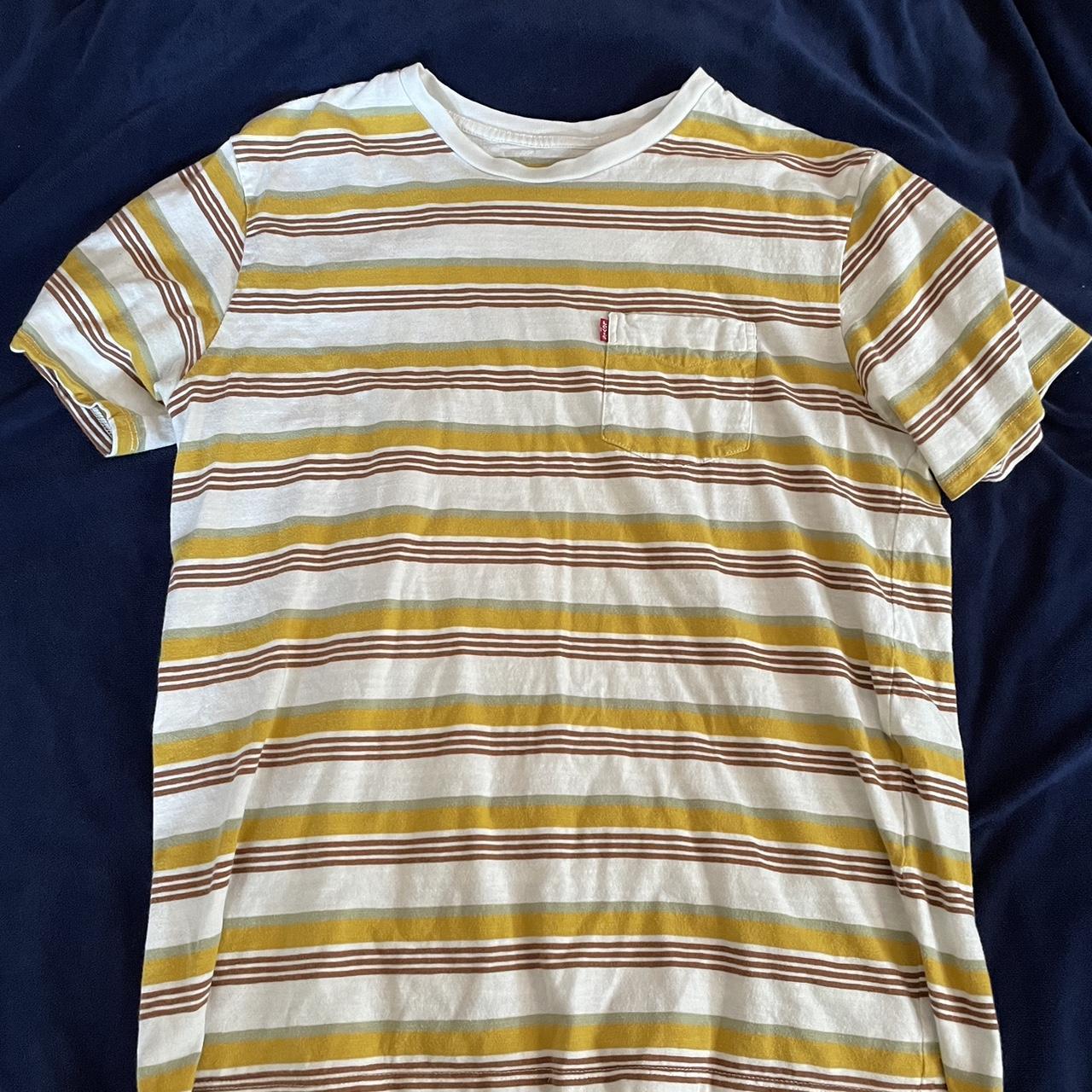 Men’s Levi’s striped T, only worn a few times, in... - Depop