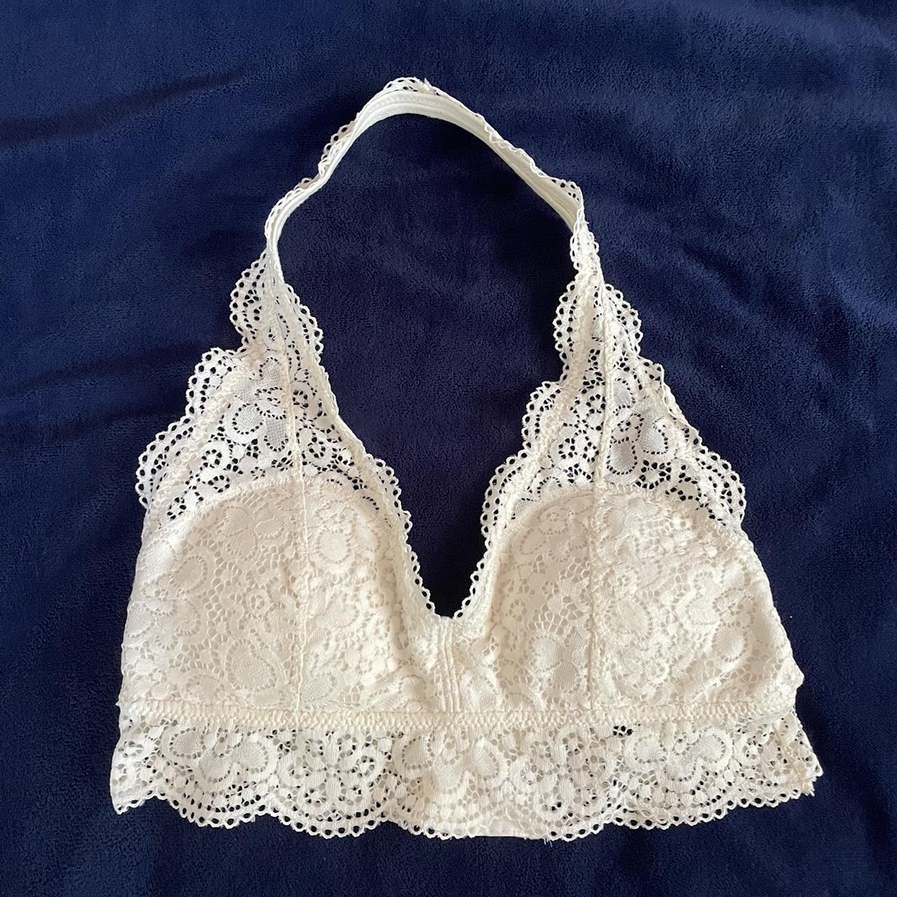 Aerie lace bralette in cream! - work once, great - Depop