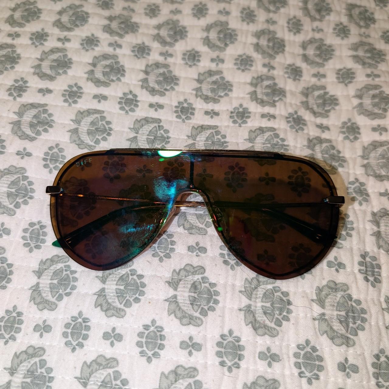 DIFF Men's Sunglasses - White/Multi – DIFF Sungla… - image 1