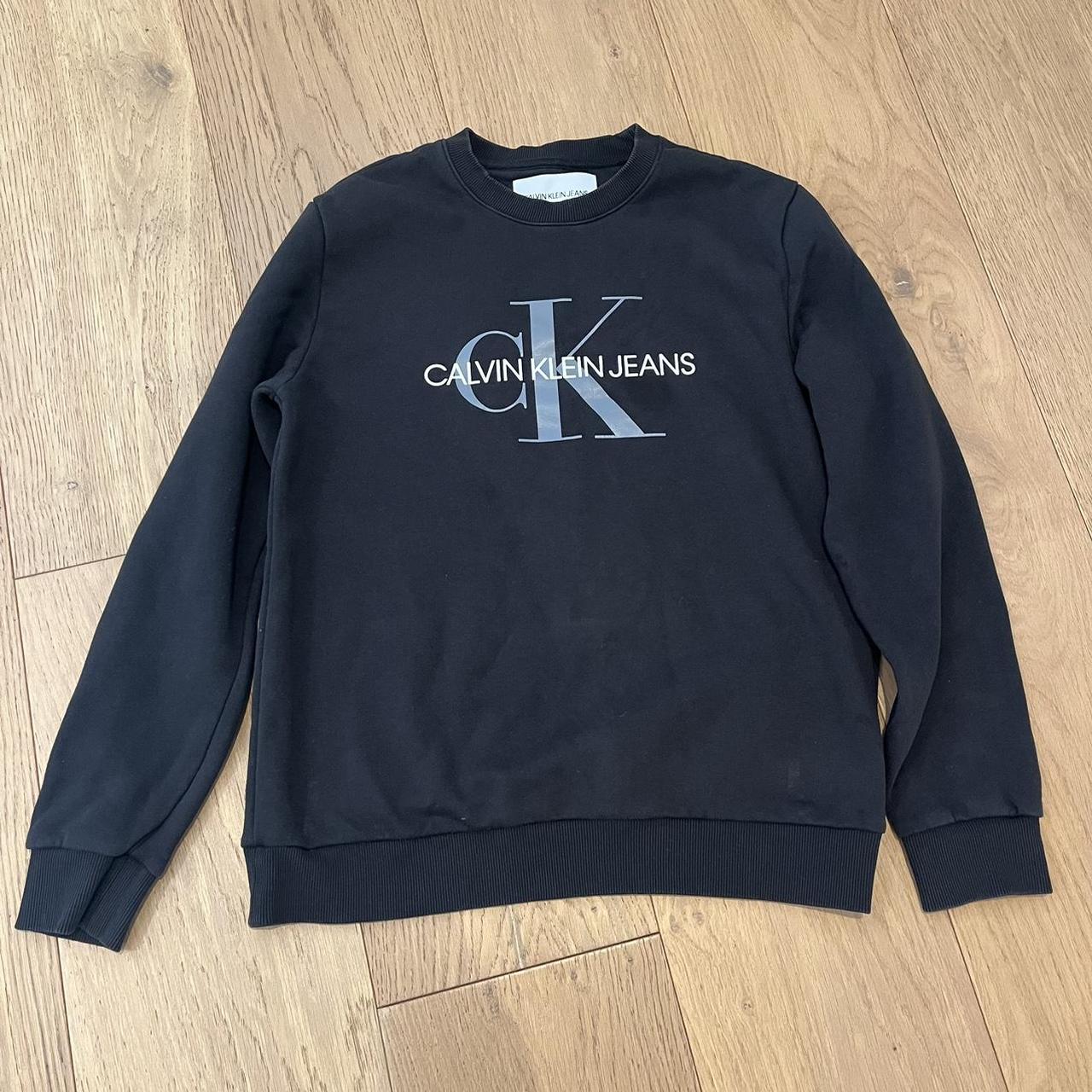 Calvin klein black jumper womens best sale