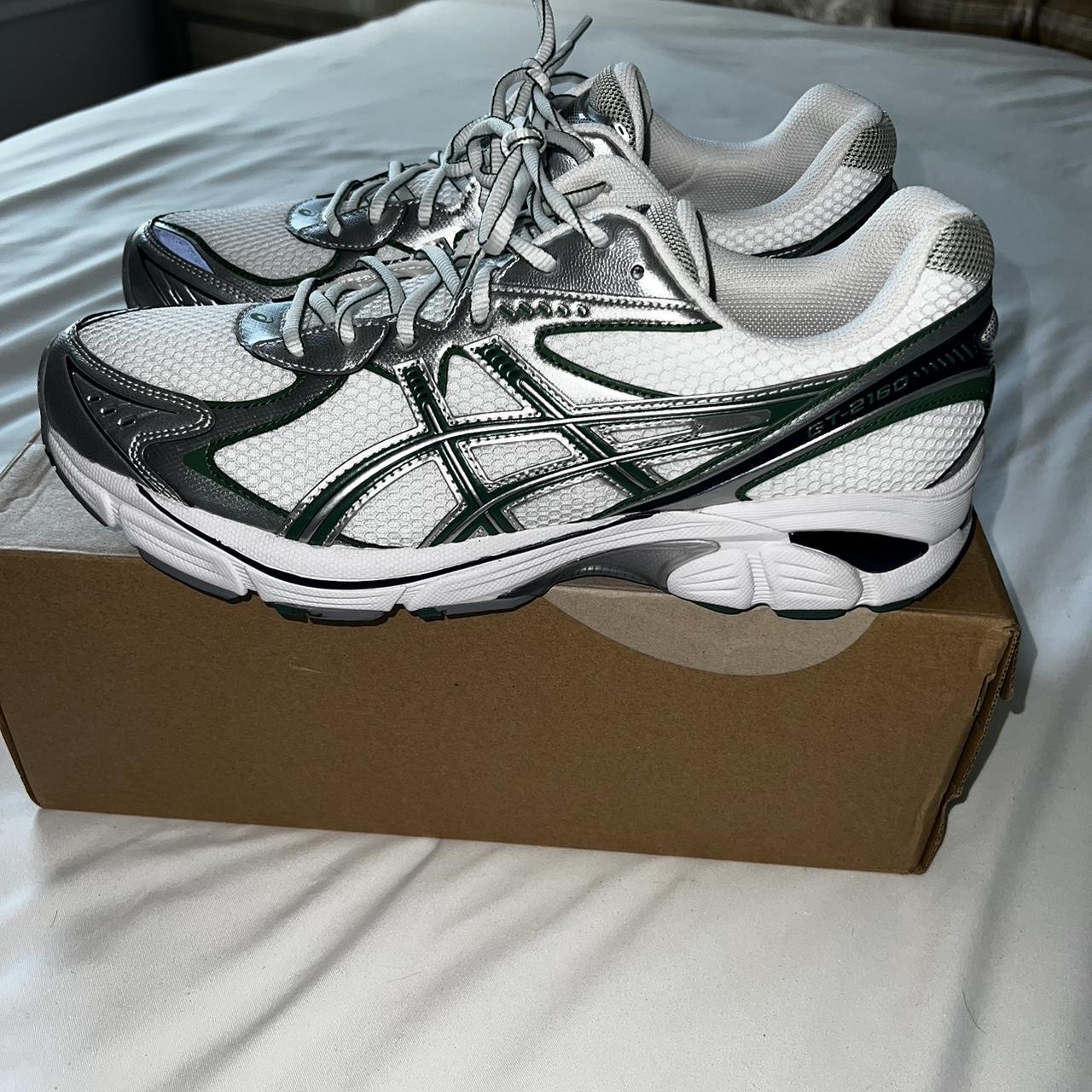 Worn once Asics Gt-2160 green silver - Depop