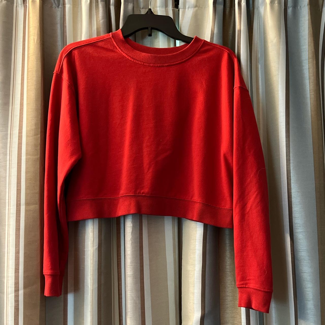 Basic crop top sweatshirt women’s size medium no
