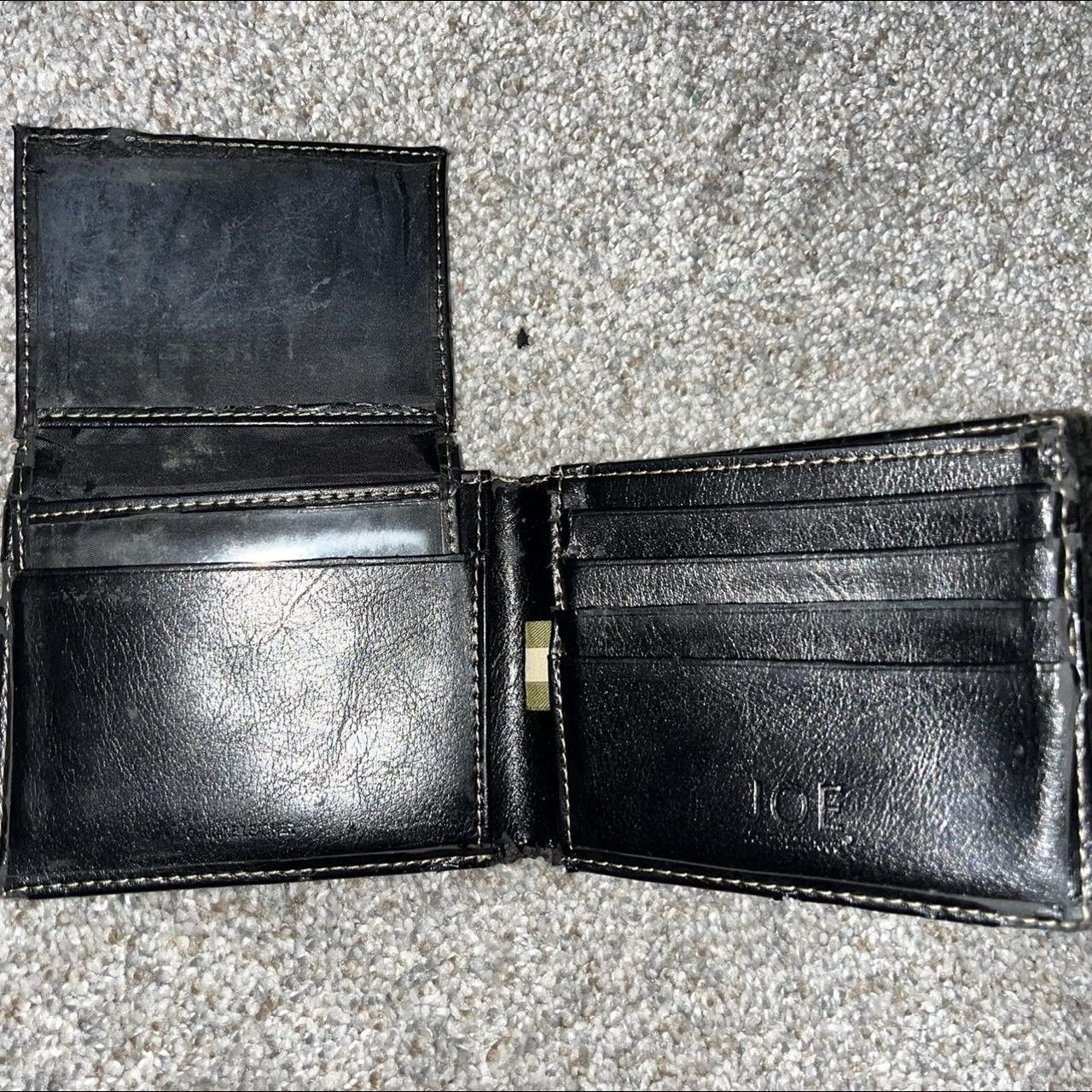 Joseph A Men's Black and Grey Wallet-purses