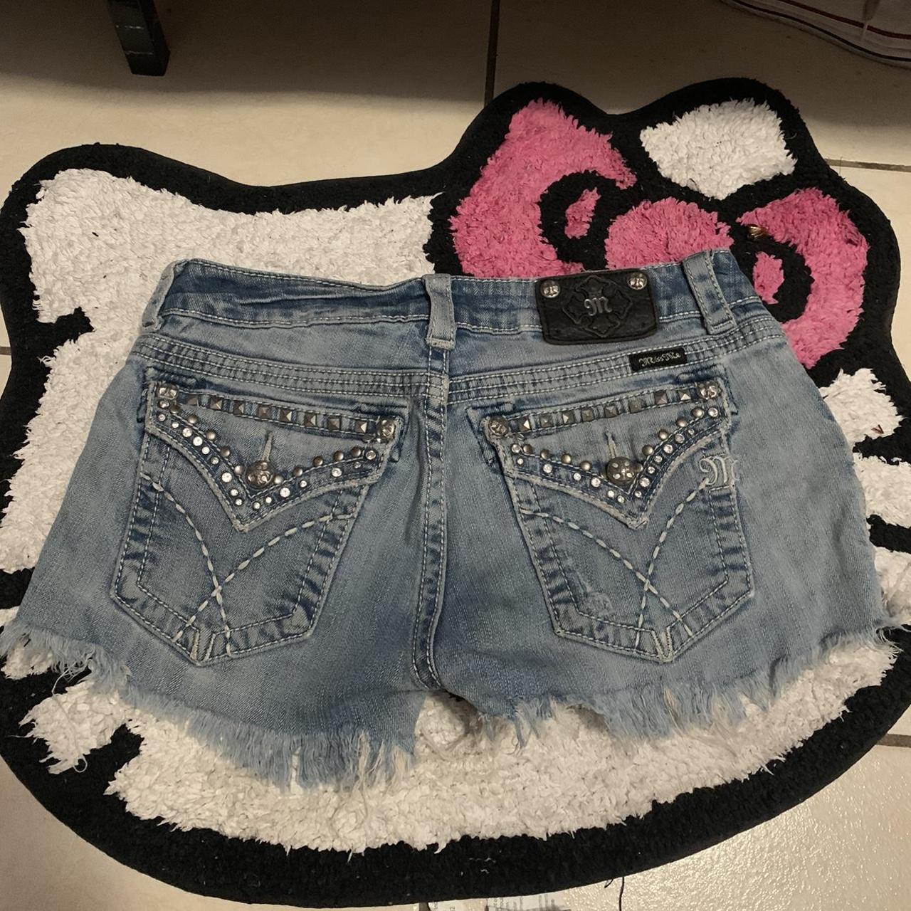 Miss me Shorts ☠️☠️🎀 size is 30💋 tags-y2k pink baby... - Depop