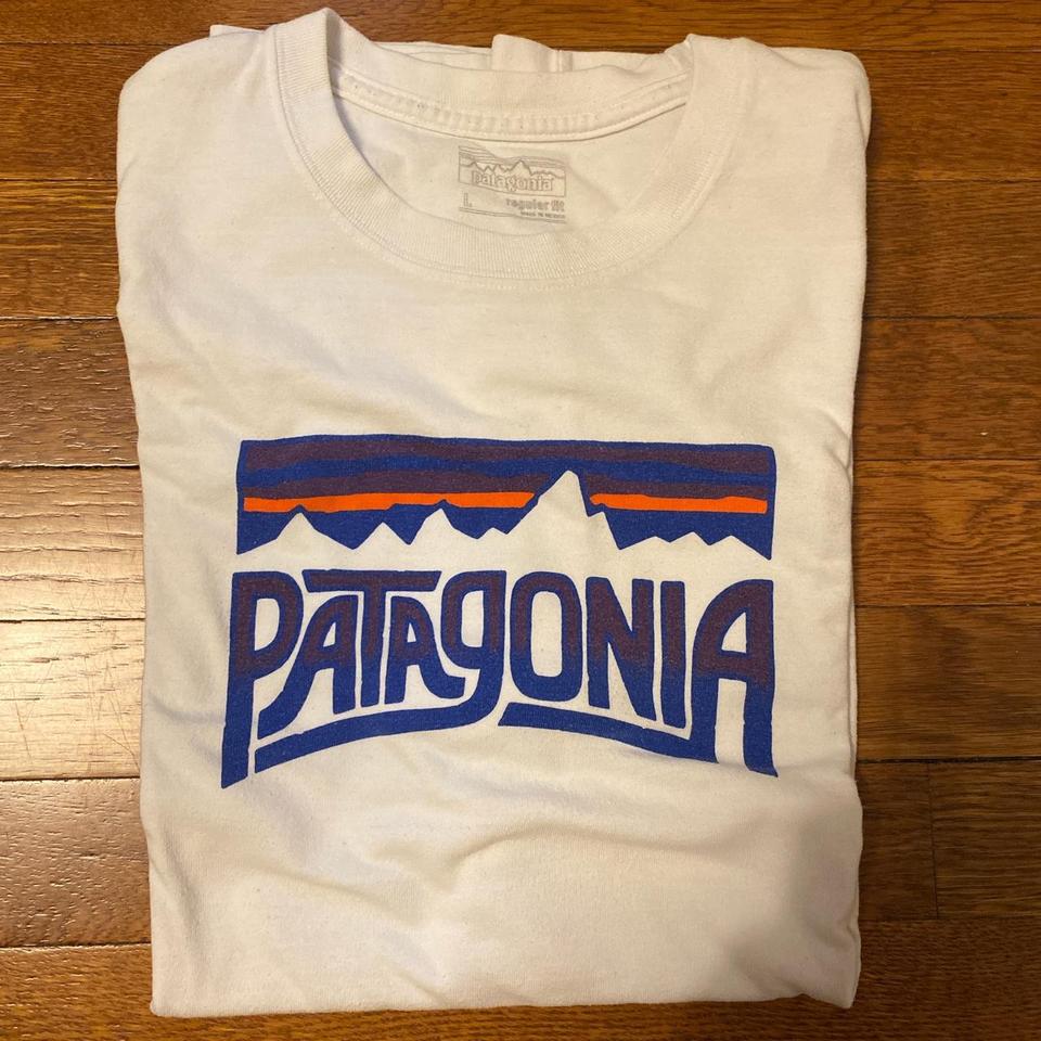 Patagonia Classic Flying Fish Print T-shirt White L - Depop