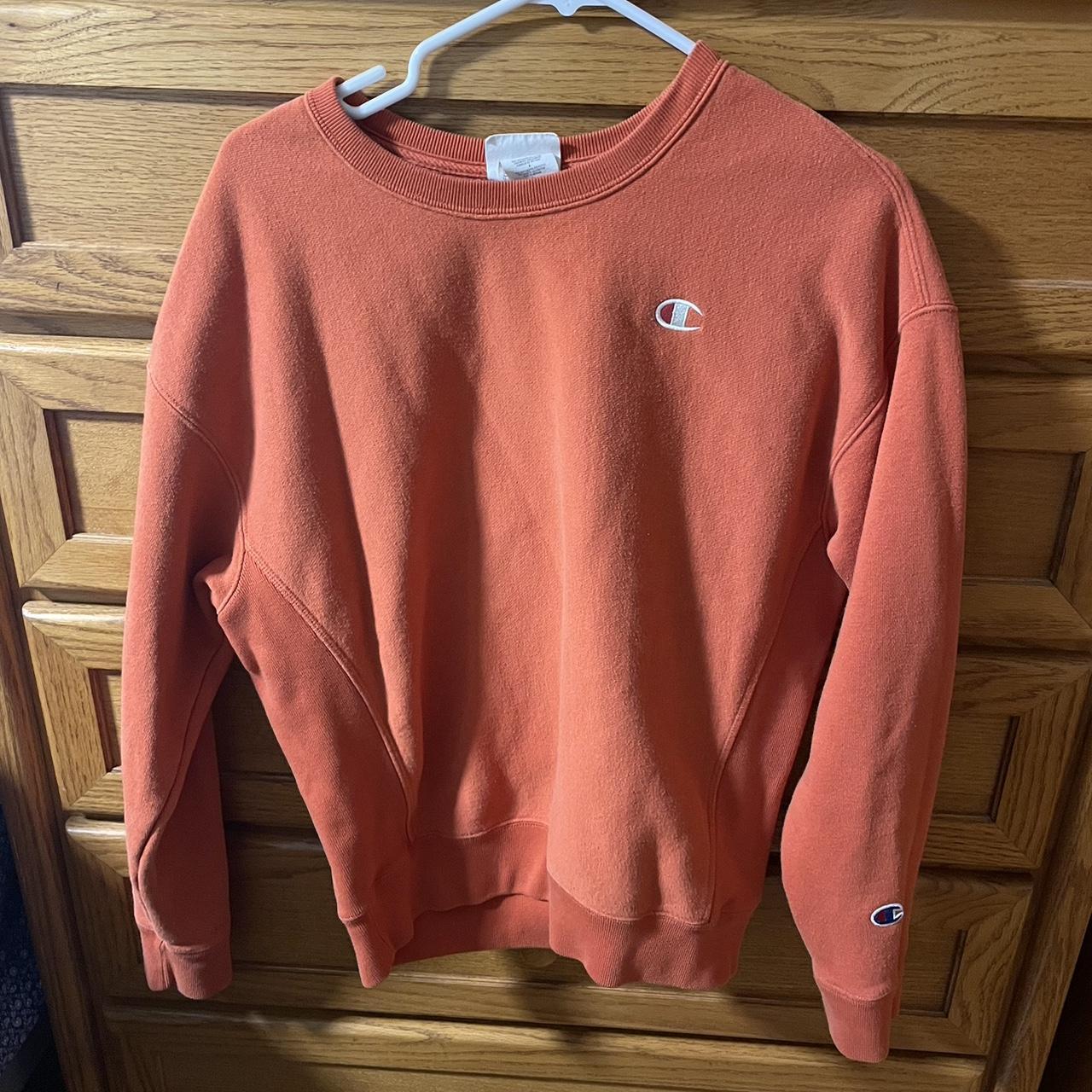 Orange crew neck champion online