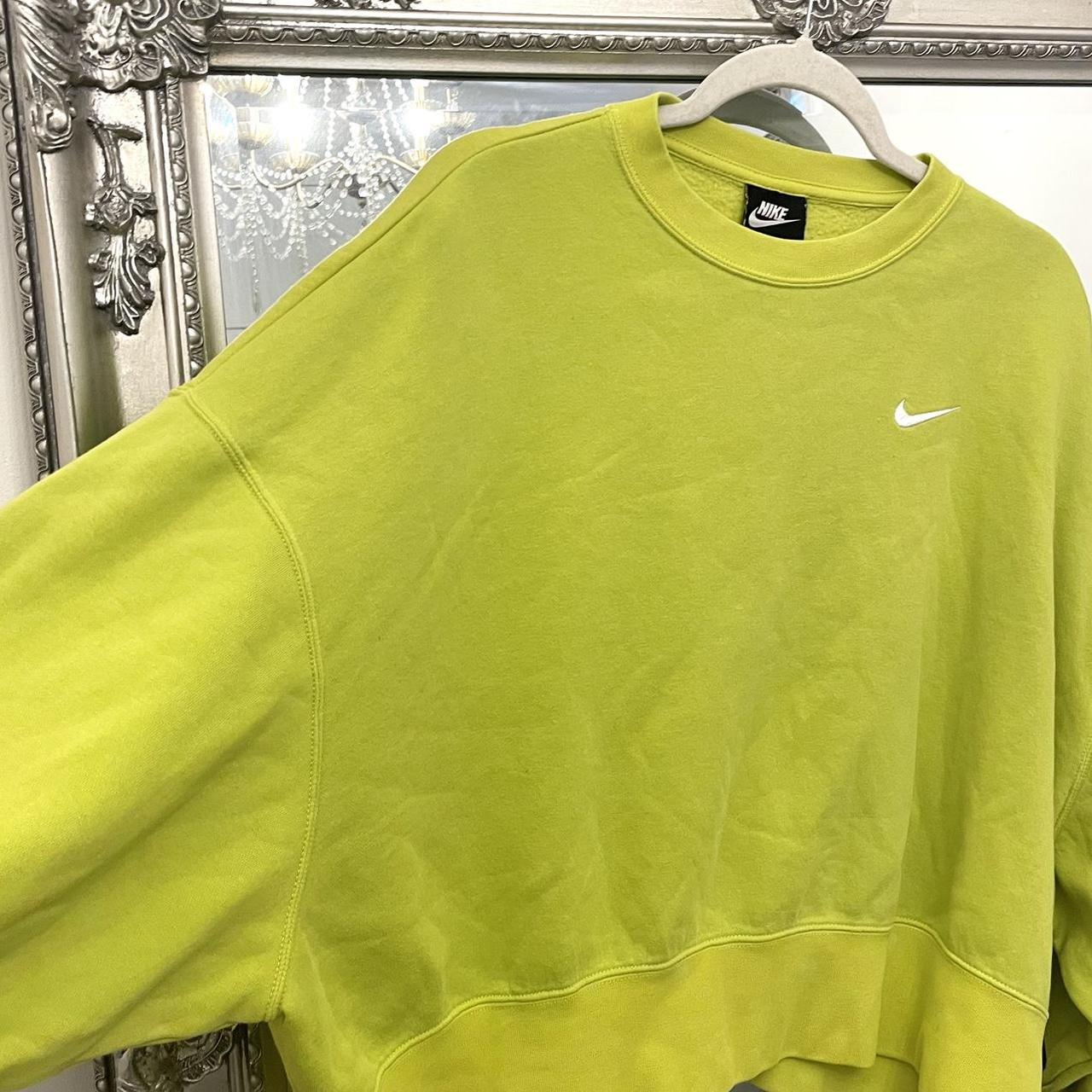 nike lime green sweatshirt