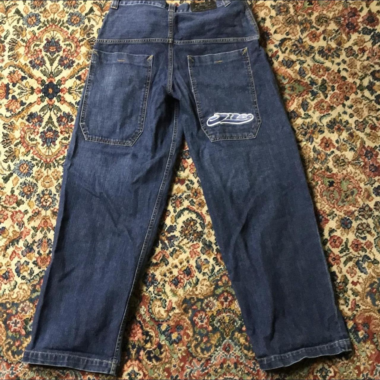 JNCO Men's Blue and Navy Jeans | Depop