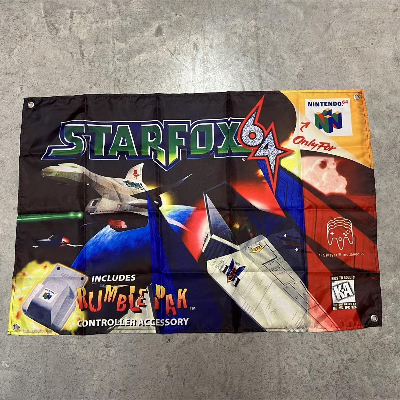 Starfox 64 Custom Wall Flag Banner Tapestry 2 X 3 Depop