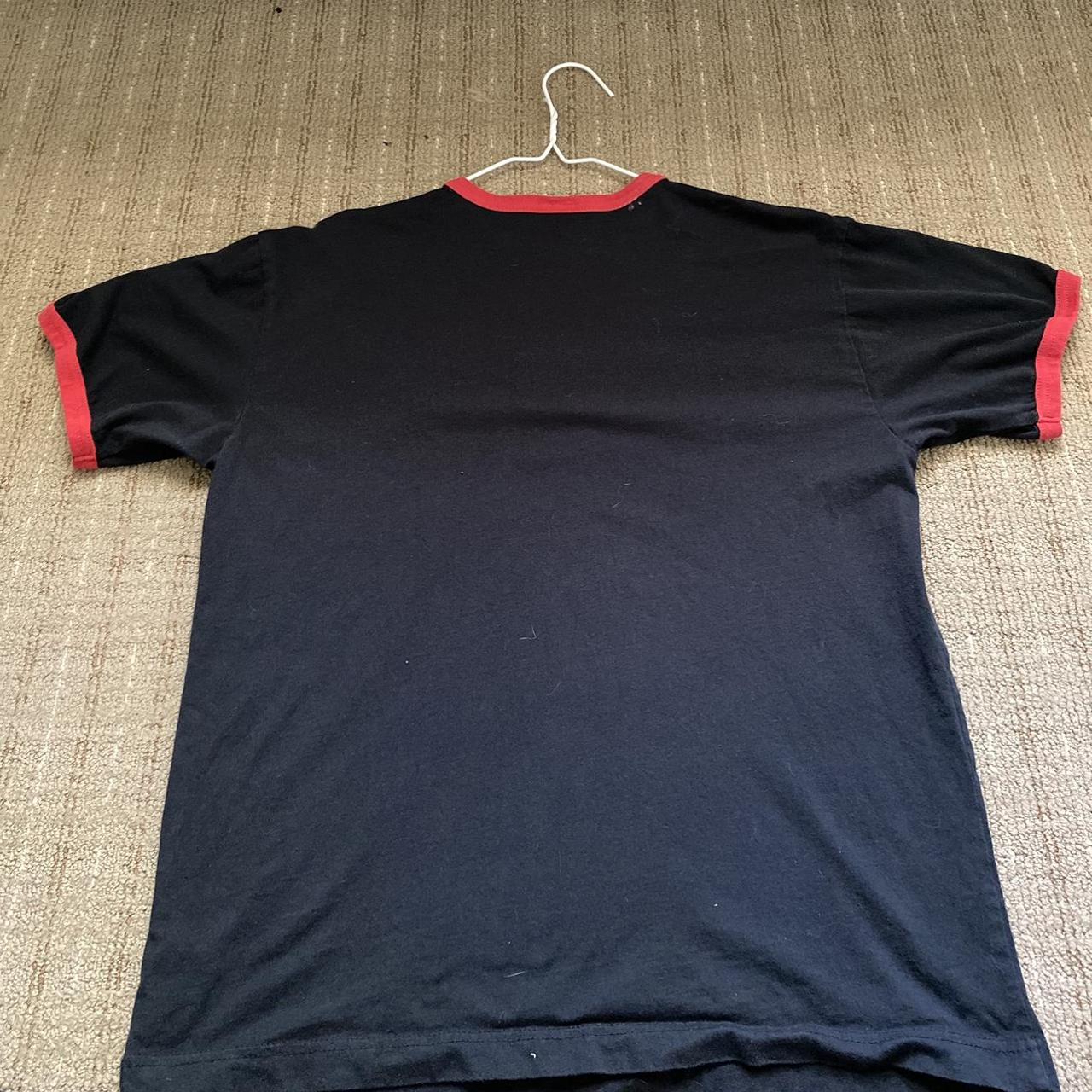 PacSun Men's Black and Red T-shirt | Depop