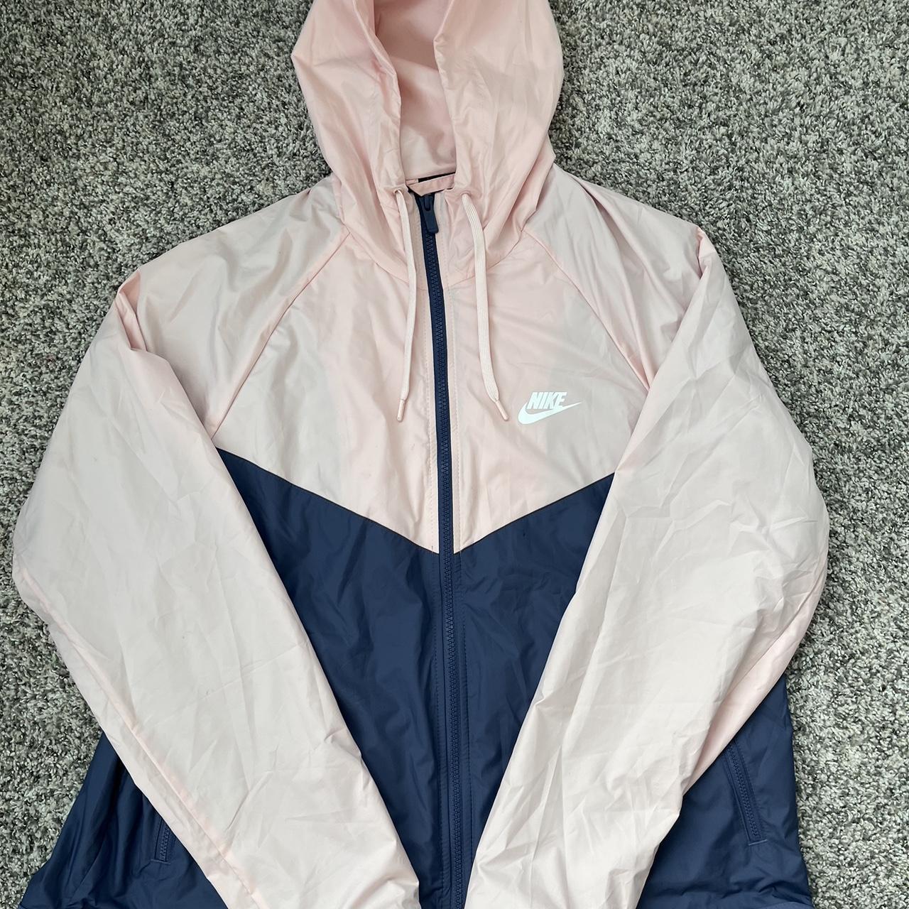 🧿Baby pink and blue Nike windbreaker 🧿Size medium,... - Depop