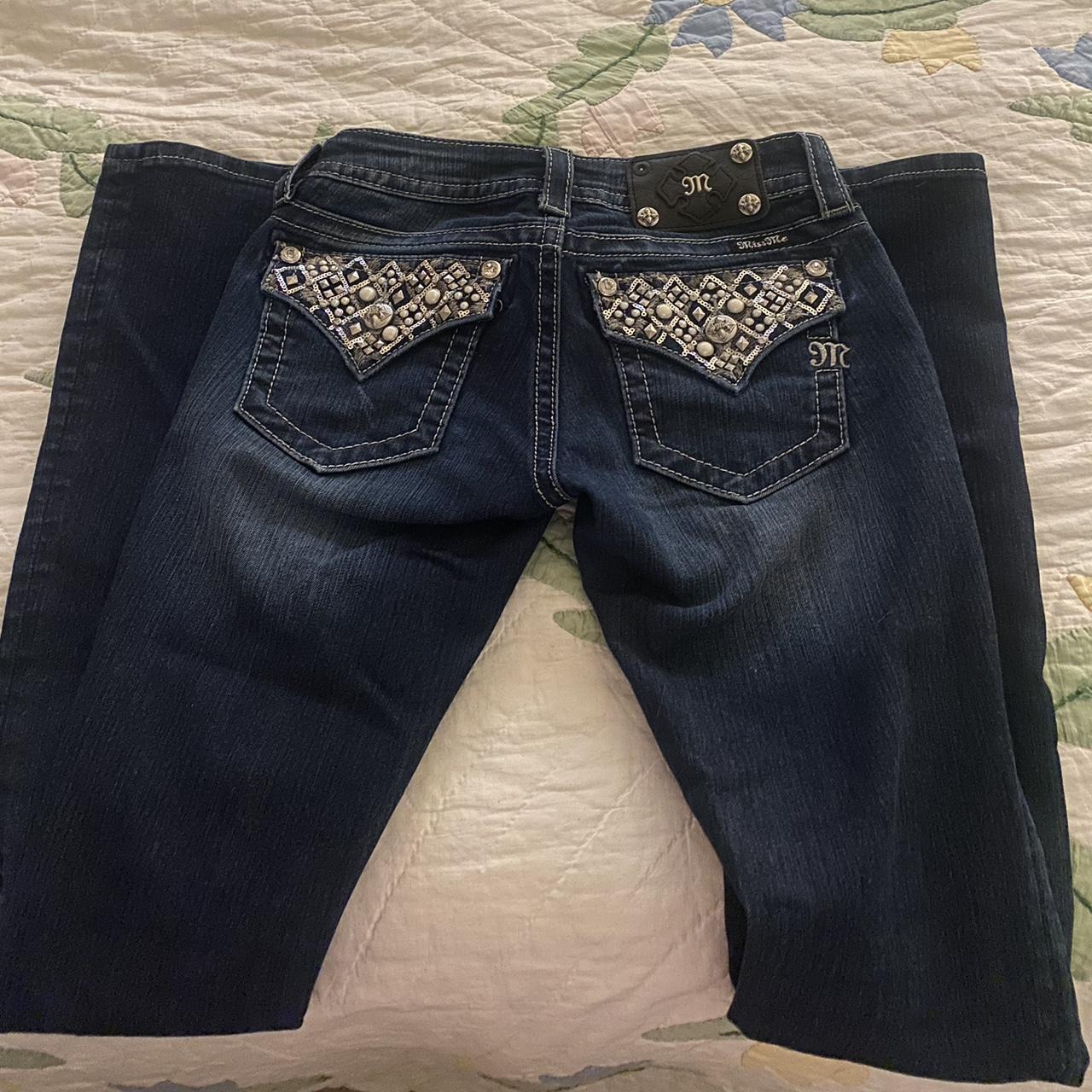 Miss me low rise dark denim jeans #lowrise #jeans... - Depop