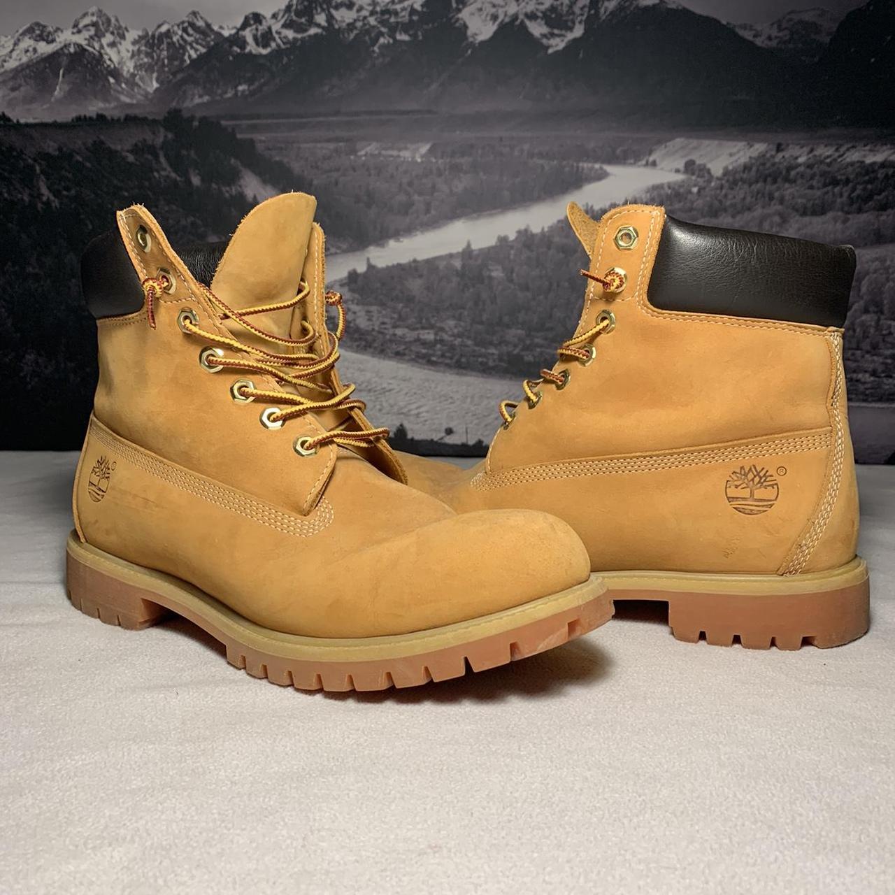 Size ten and a half classic timbs Great condition... - Depop