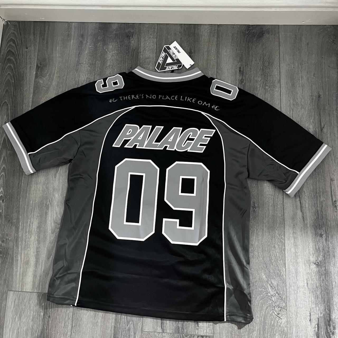Palace persailles football top jersey Size | Depop