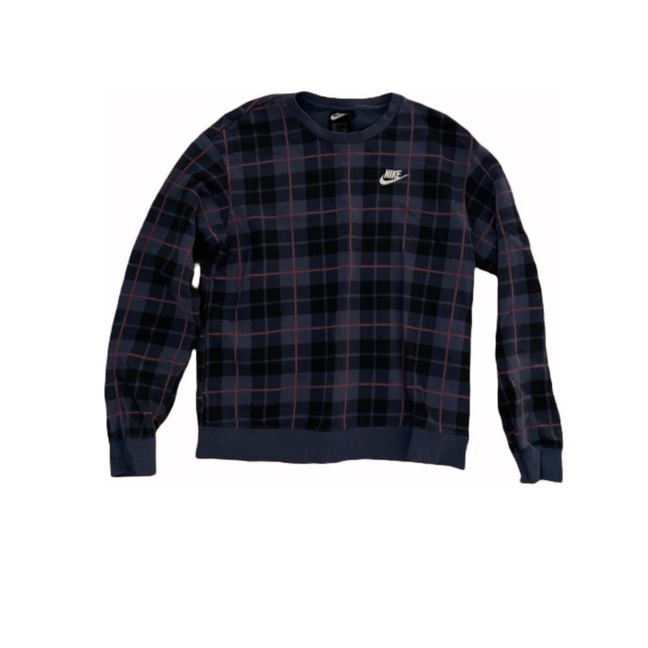 Nike tartan 2024 sweatshirt