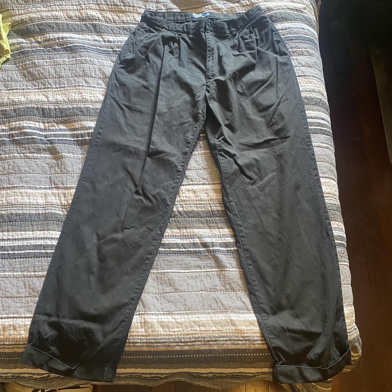 Polo Ralph Lauren Navy Pants 32 waist - fits baggy... - Depop