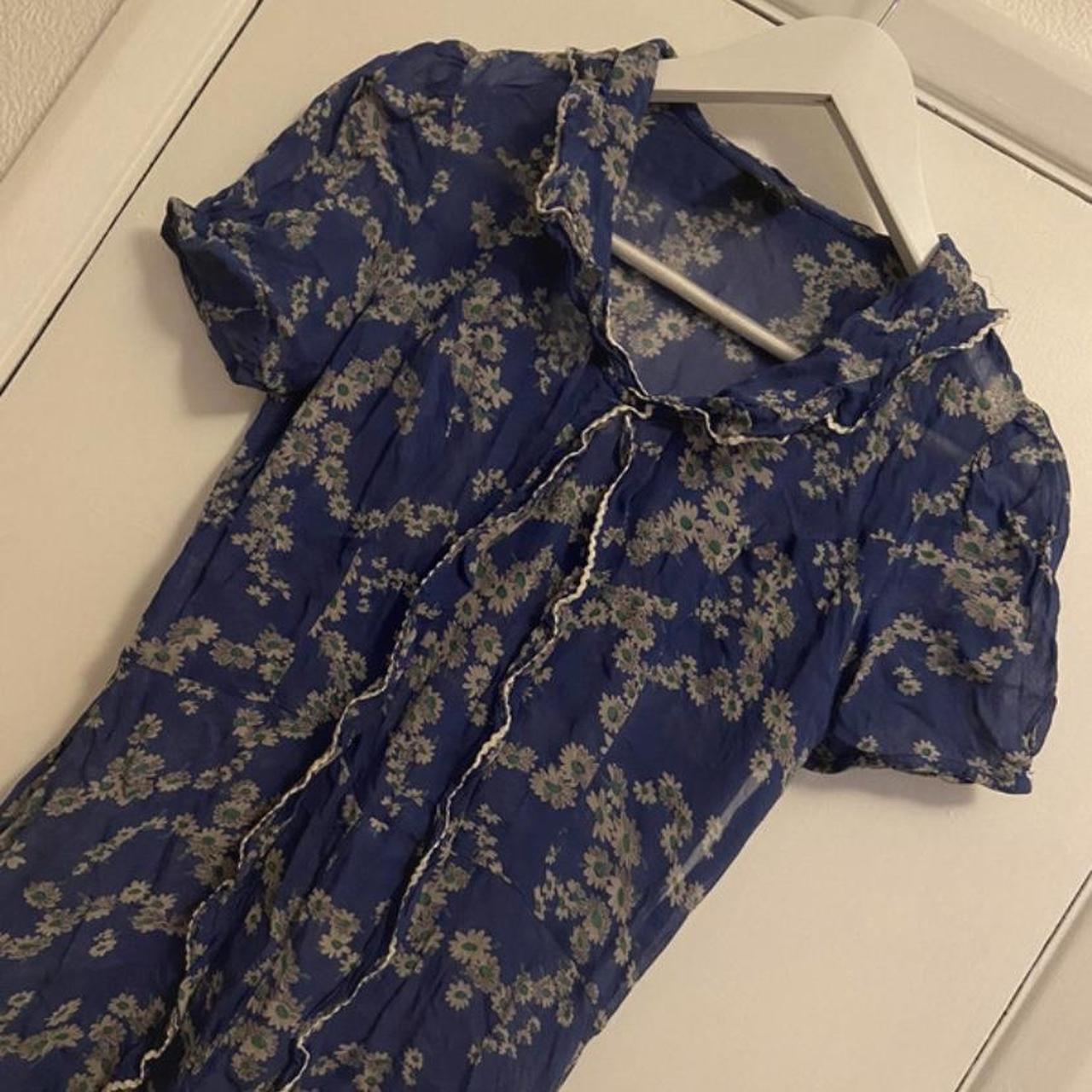 Kate Moss Floral Chiffon dress size 10 Vintage... Depop