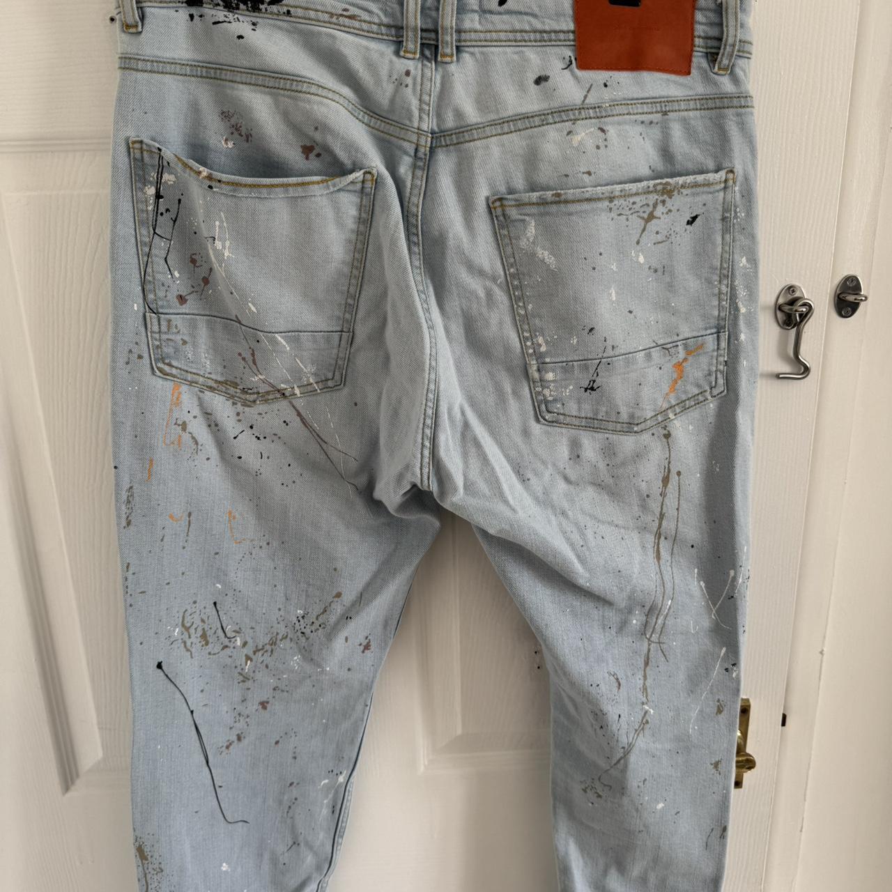 Zara Male Jeans Size Eur 46 The jeans are in... Depop