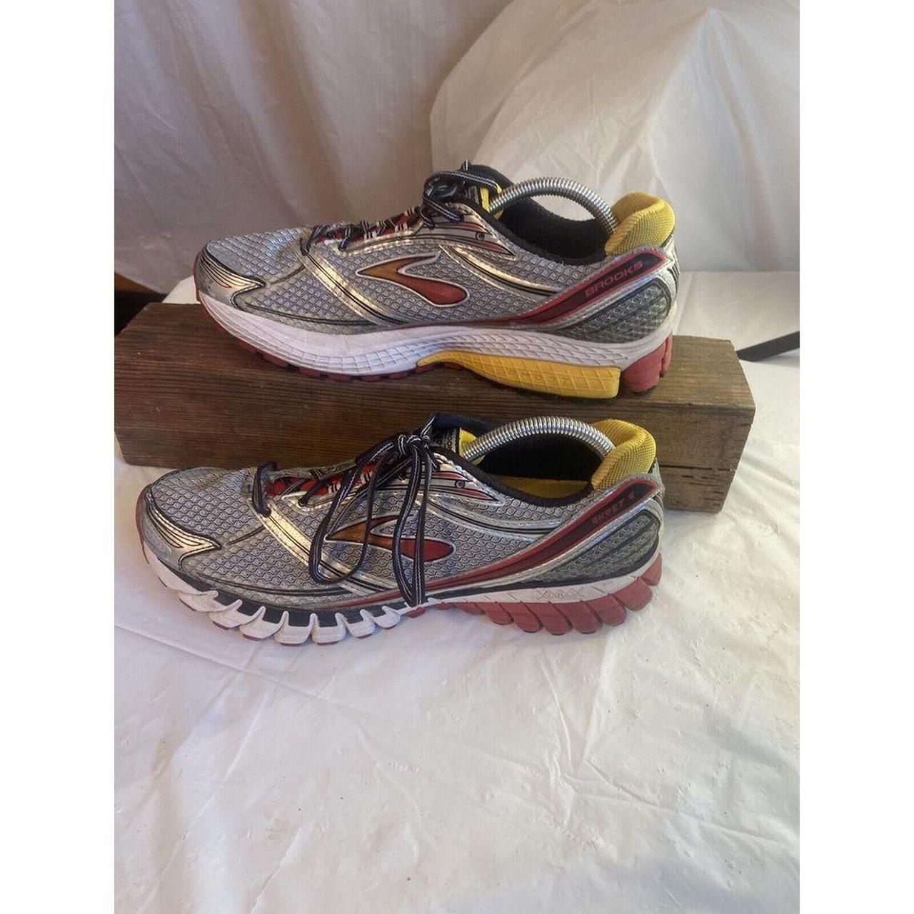 Men s Brooks Ghost 6 Silver Red Yellow Running. Depop