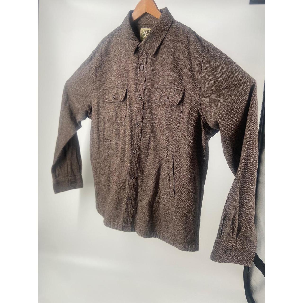 Preloved Men's Shacket Jacket - Brown - XXL – Gra… - image 2