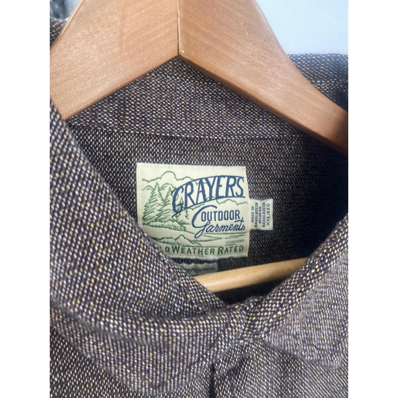 Preloved Men's Shacket Jacket - Brown - XXL – Gra… - image 5