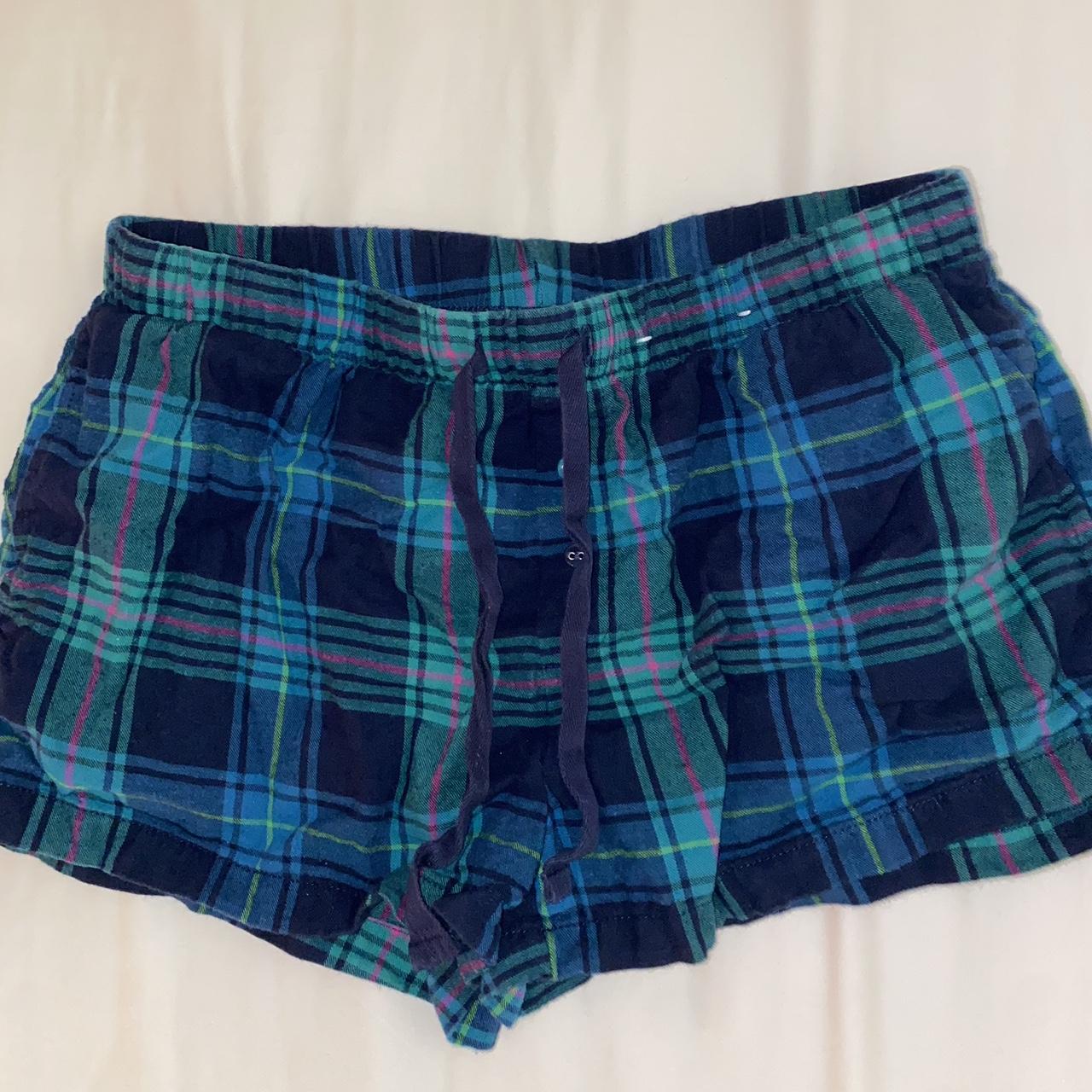 Target blue holiday pajama shorts Size small Worn once Depop