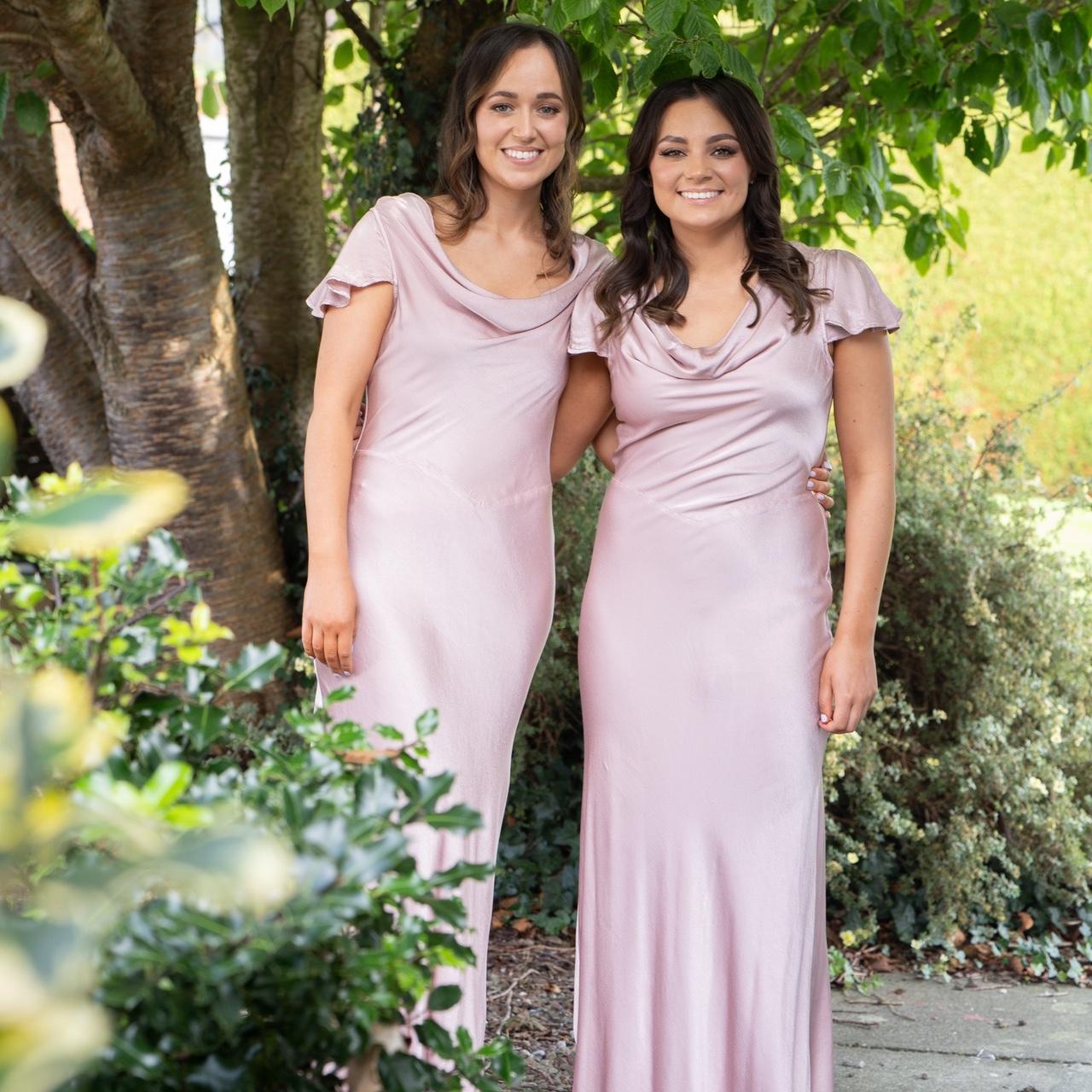 Three Ghost Ava Satin Maxi bridesmaids dresses Depop