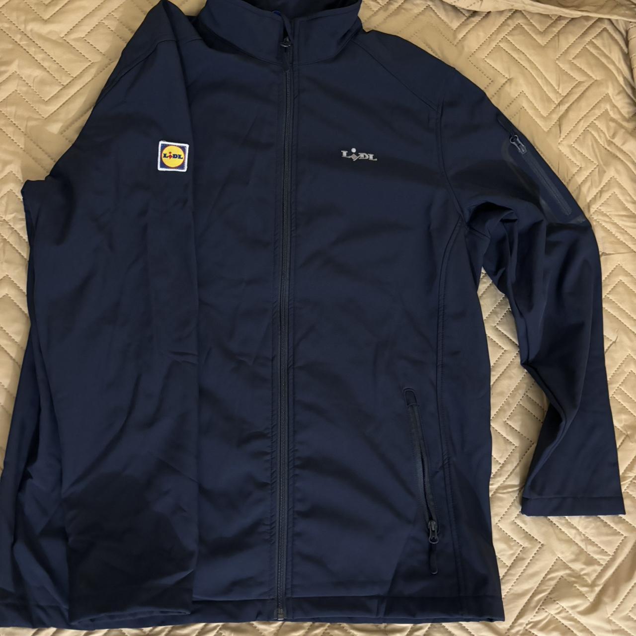 Lidl navy blue windbreaker jacket XL