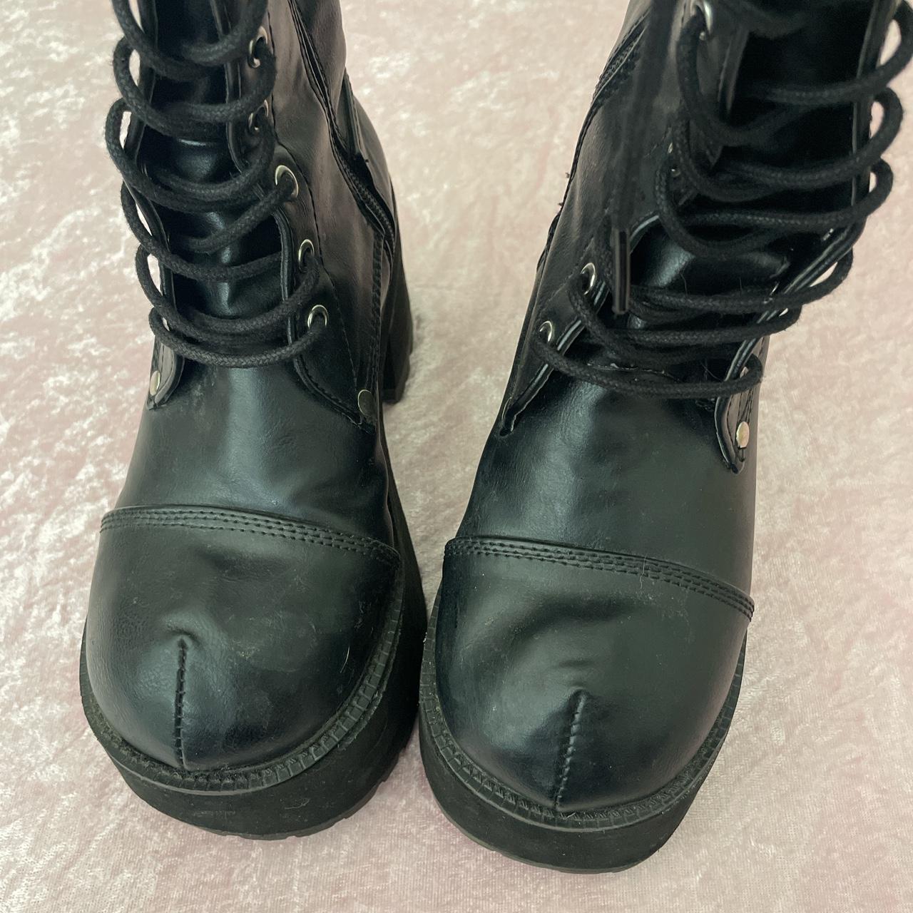 demonia RANGER tall combat platform boots. size 6.... - Depop