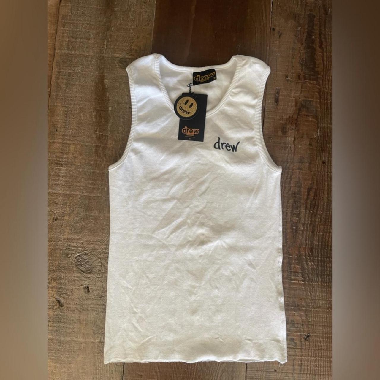 NWT Drew house tank top White tank top New with... - Depop