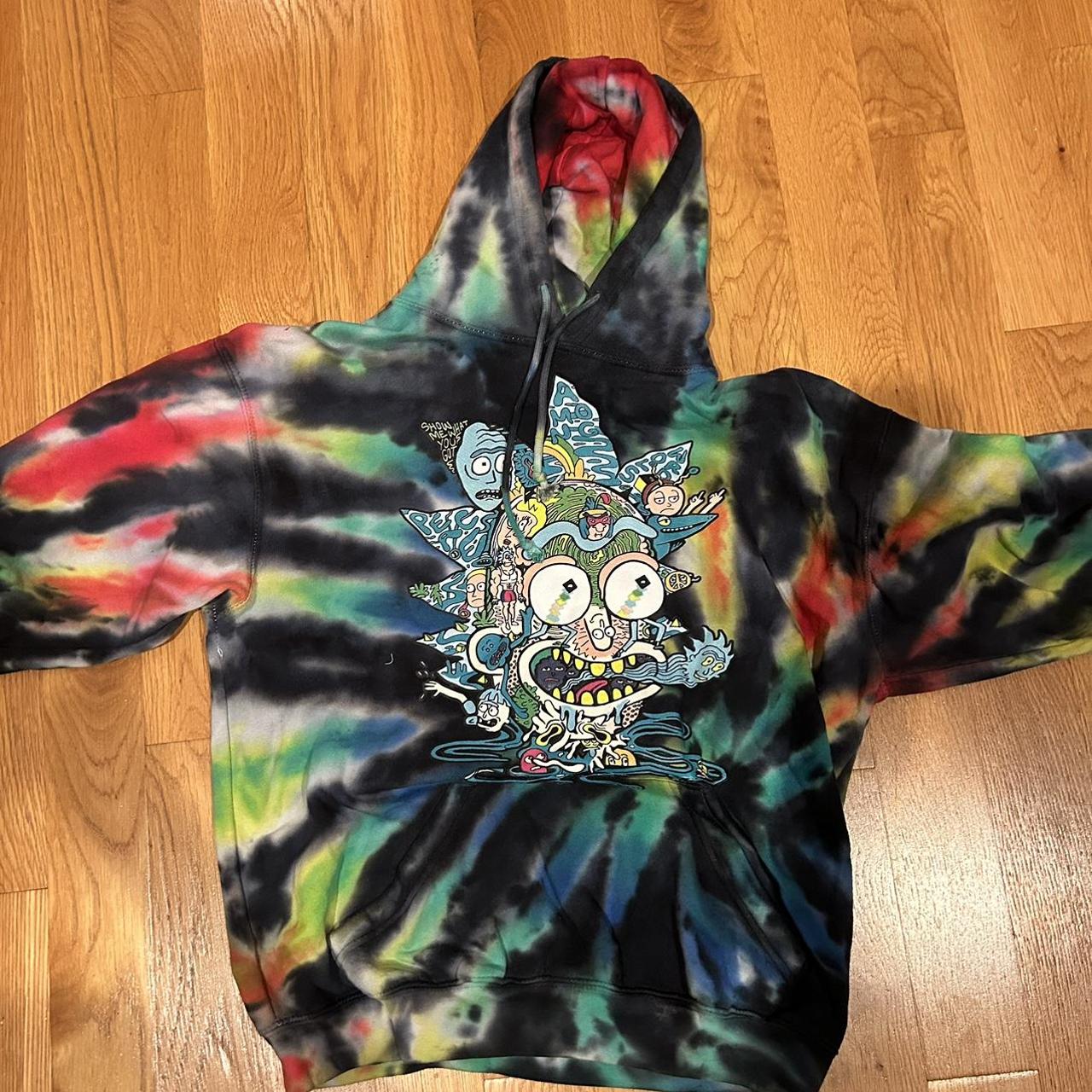 rick and morty tie dye sweatshirt