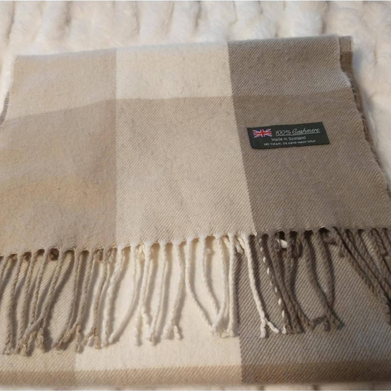 Source Unknown Women's Scarf - Cream/Tan – Beauti… - image 1