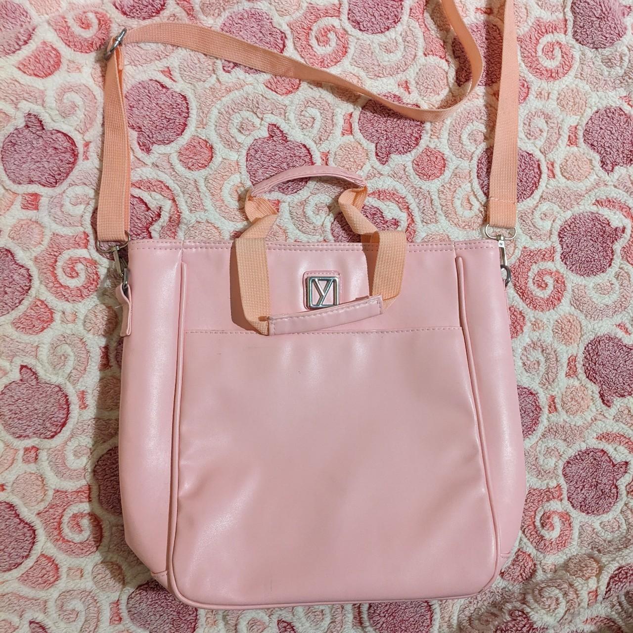 ³⁠˘⁠)💗 pale pink messenger book bag imported... Depop