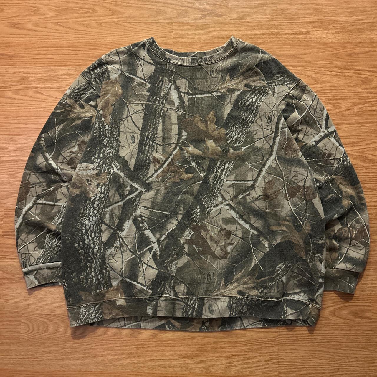 Vintage 90s Jerzees Outdoors Mossy Oak break up real | Depop