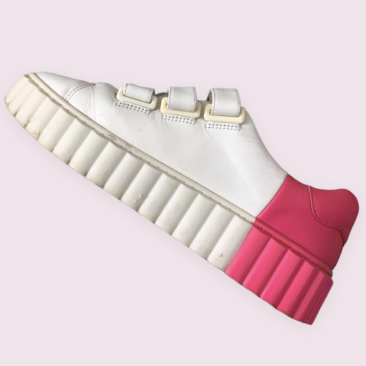 Tory Burch Women's White and Pink Trainers | Depop