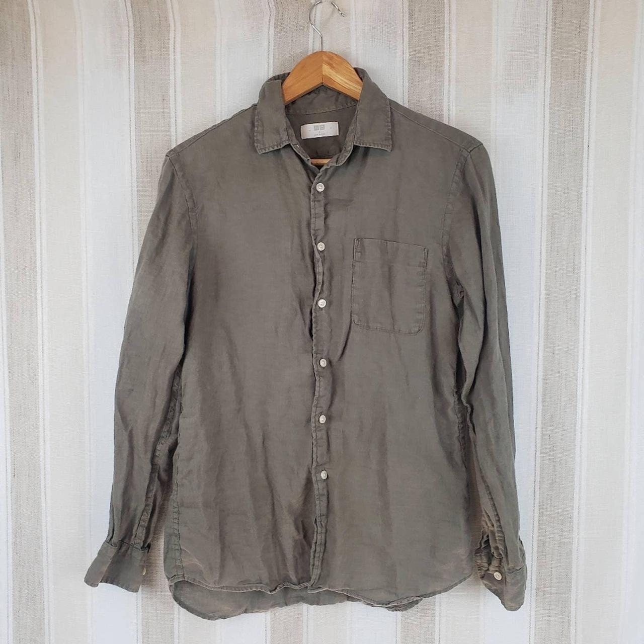 UNIQLO Men's Green Blouse | Depop