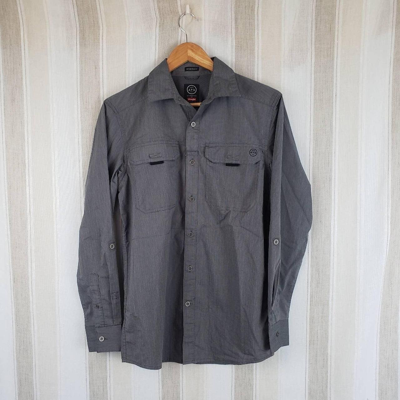 Wrangler Men's Grey Shirt | Depop