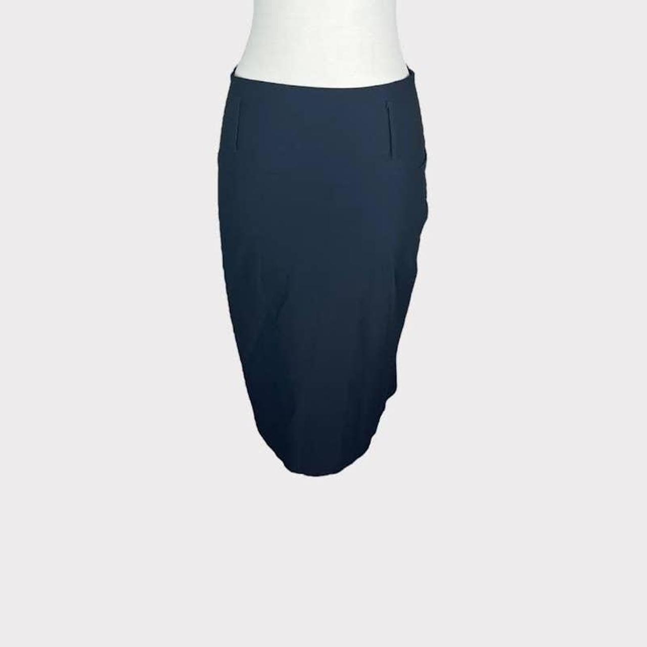 Navy blue on sale pencil skirt 3d