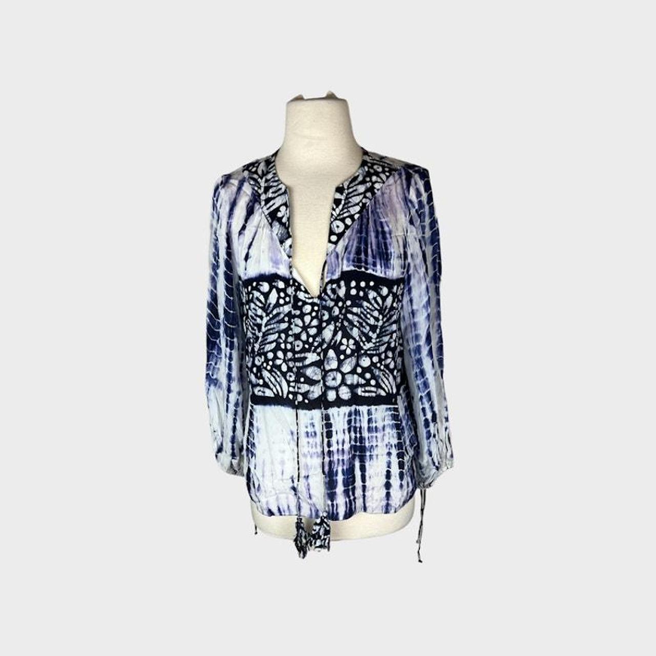 Anthropologie Tie Dye Blouse outlets Size Medium