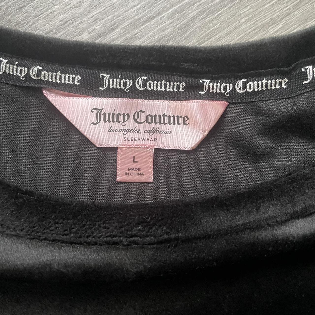 Juicy Couture Women's Black T-shirt | Depop