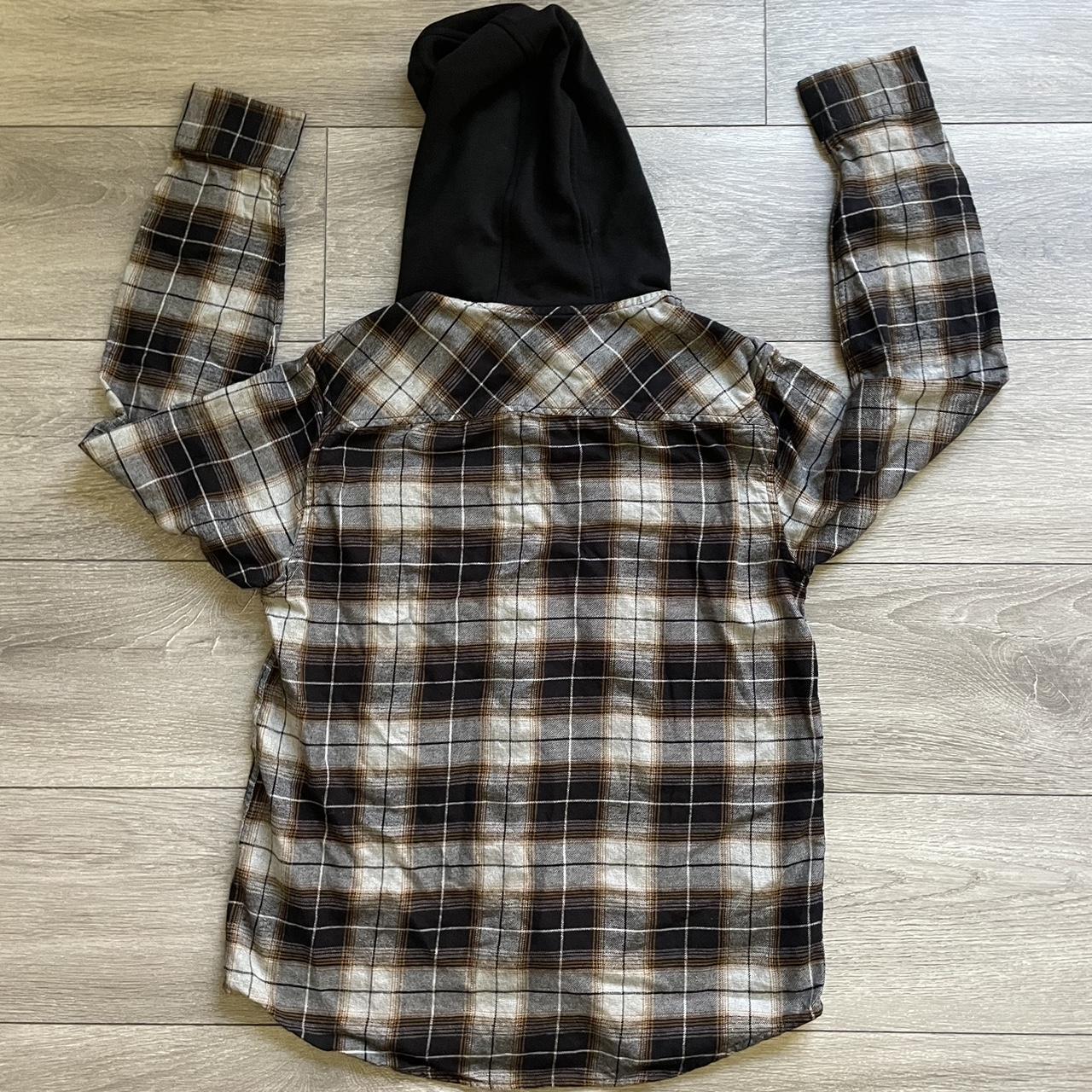 Urban Pipeline skater flannel with hood Adult... Depop