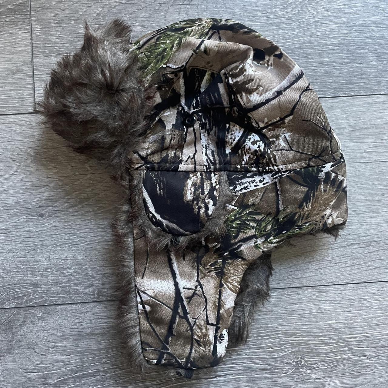 Nylon realtree camouflage Alaskan winter trapper hat... Depop