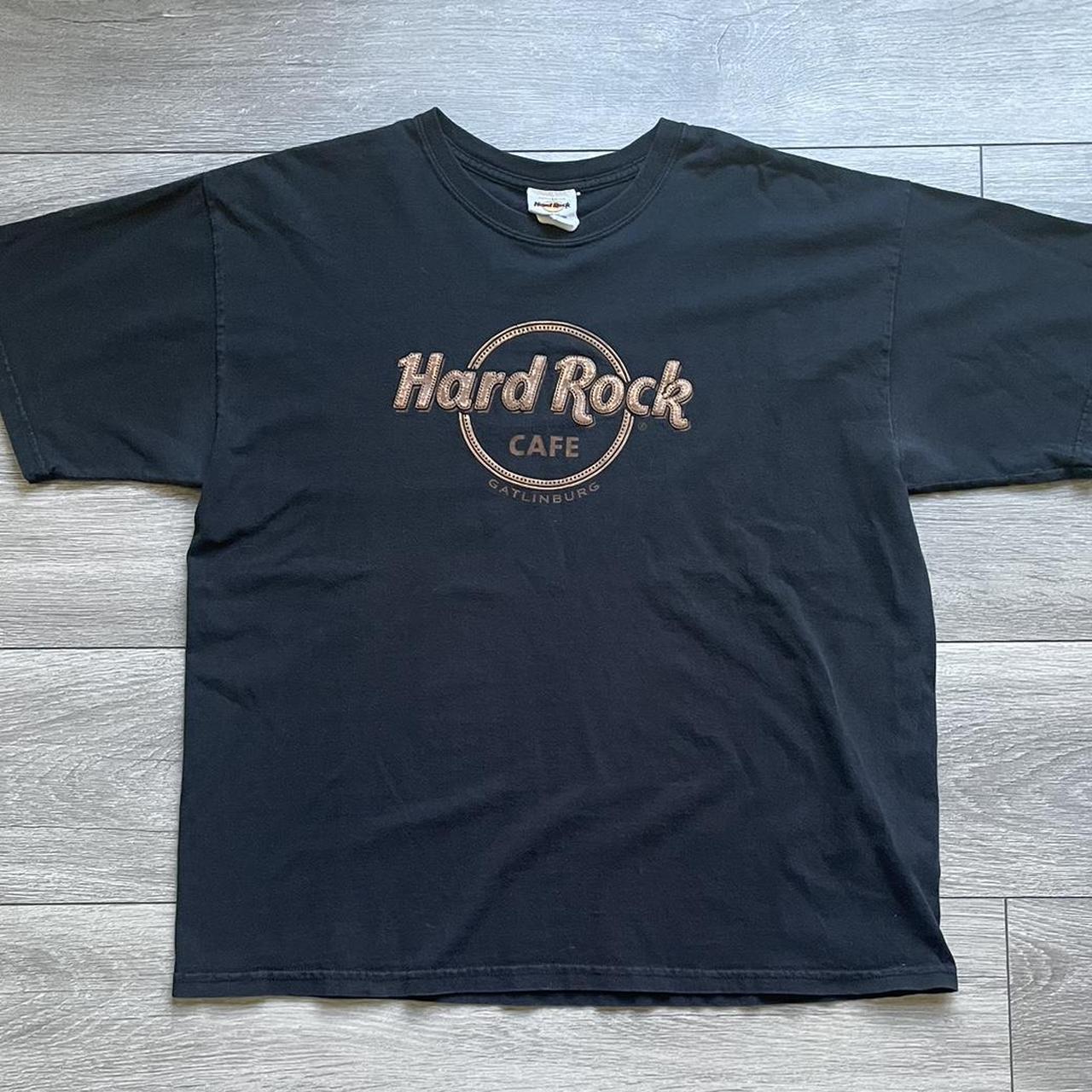 Hard Rock Cafe Gatlinburg, TN t-shirt leather... - Depop