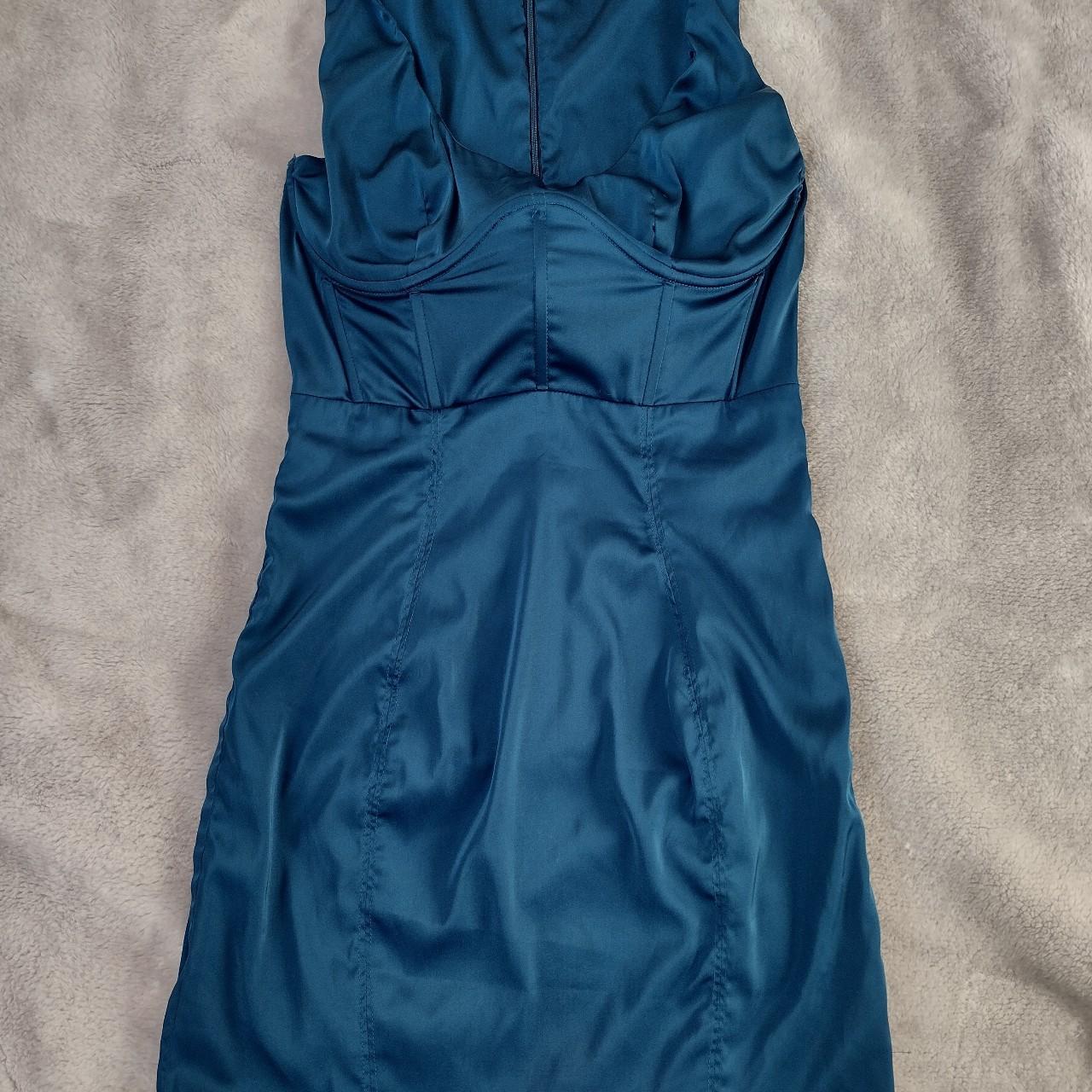 Oh Polly Women's Blue Dress | Depop