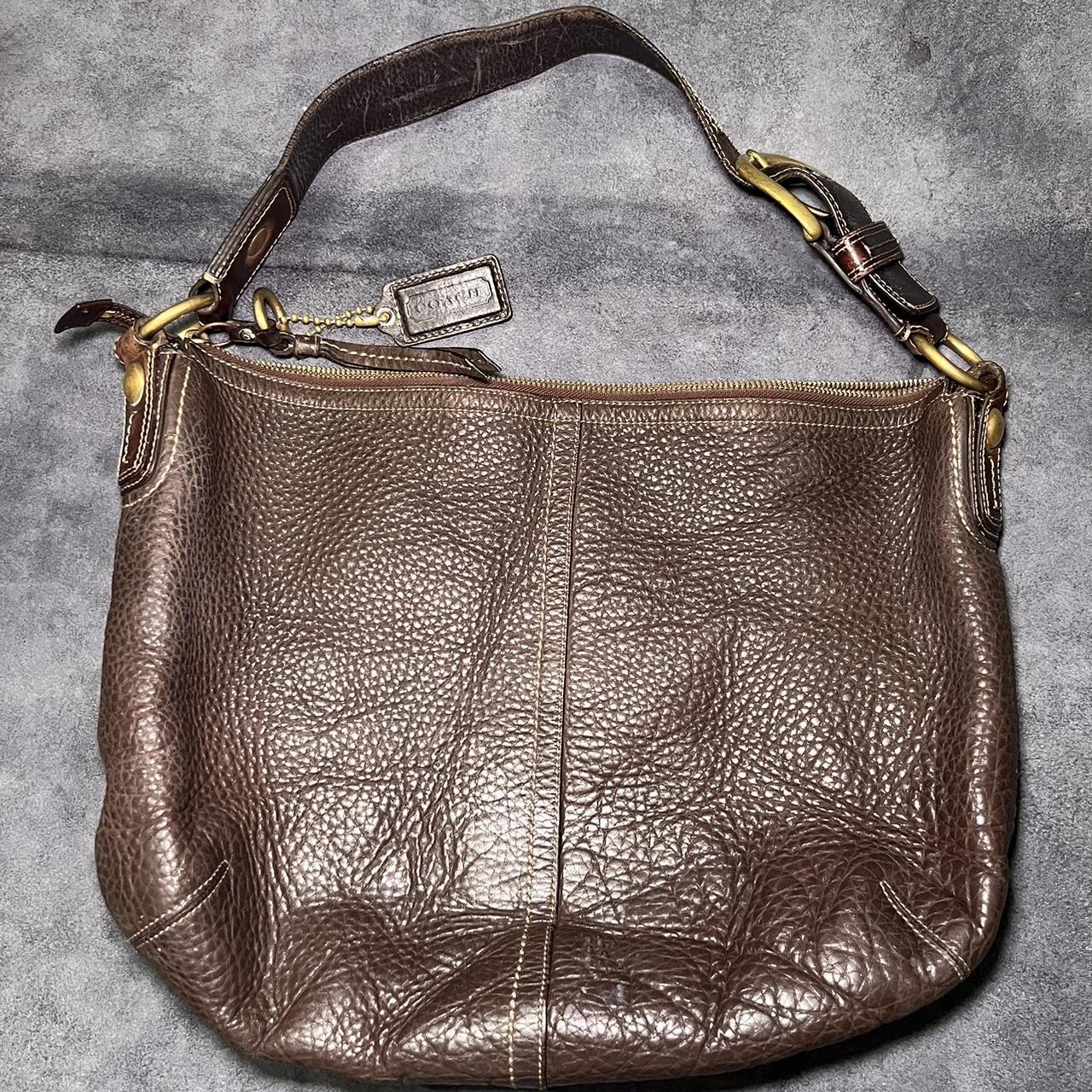 VINTAGE authentic COACH brown leather hobo bag!!!