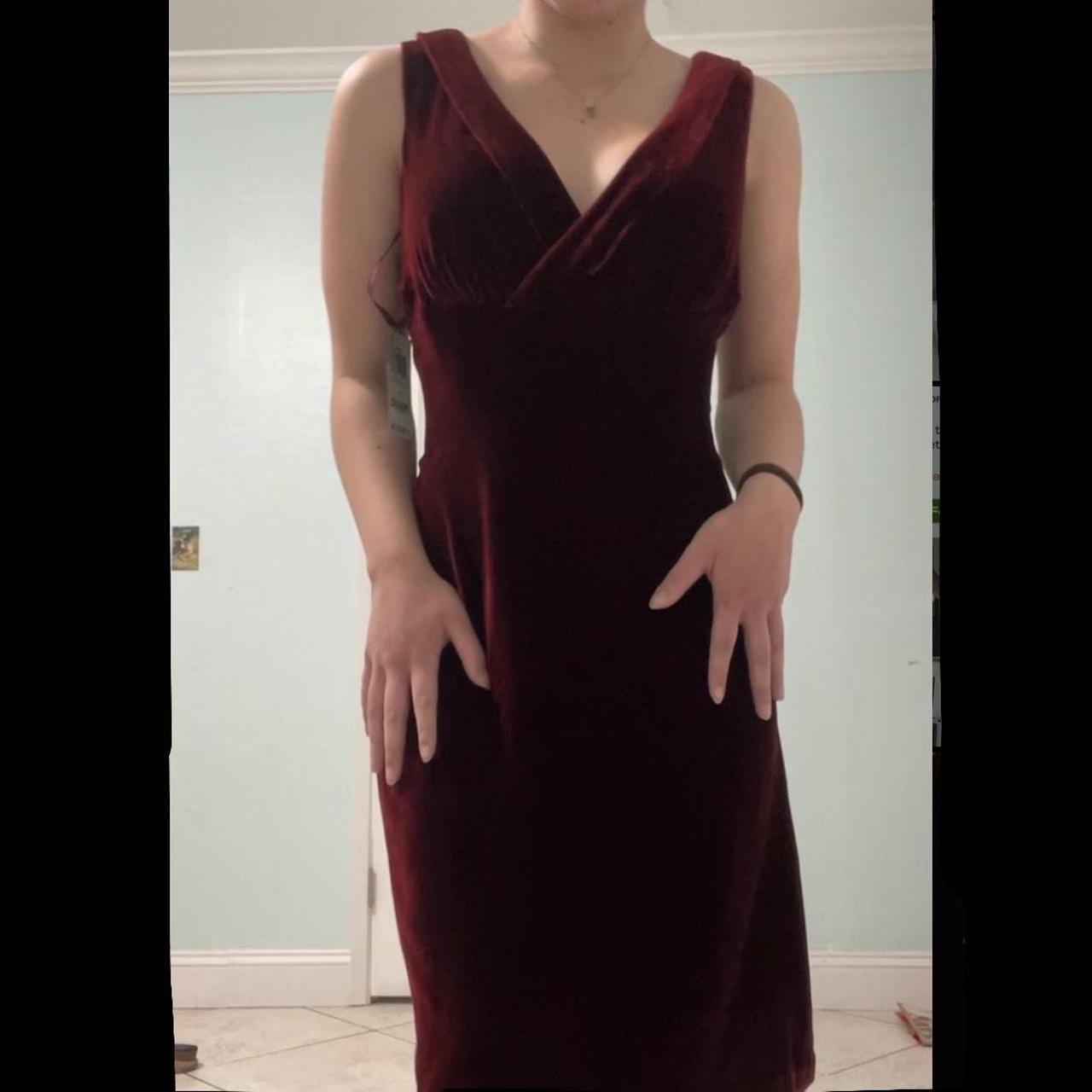 Red velvet dress *Please message before buying* Tags