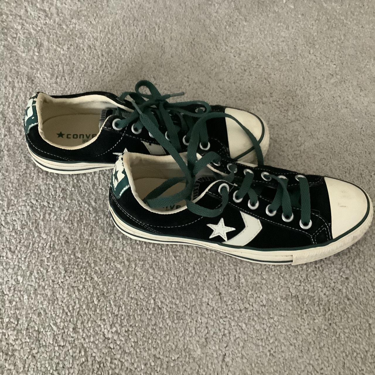 black converse trainers size 5